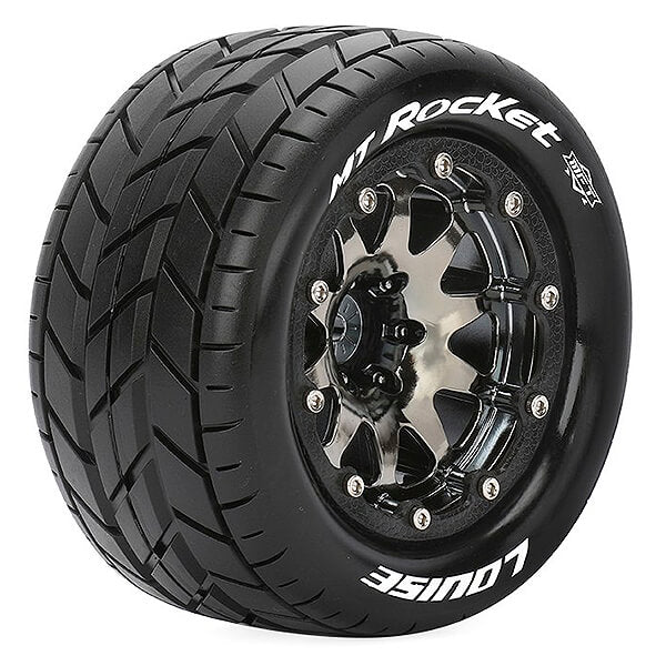 LOUISE RC MT-ROCKET 1/10 SOFT HEX 14MM BLACK ARRMA GRANITE