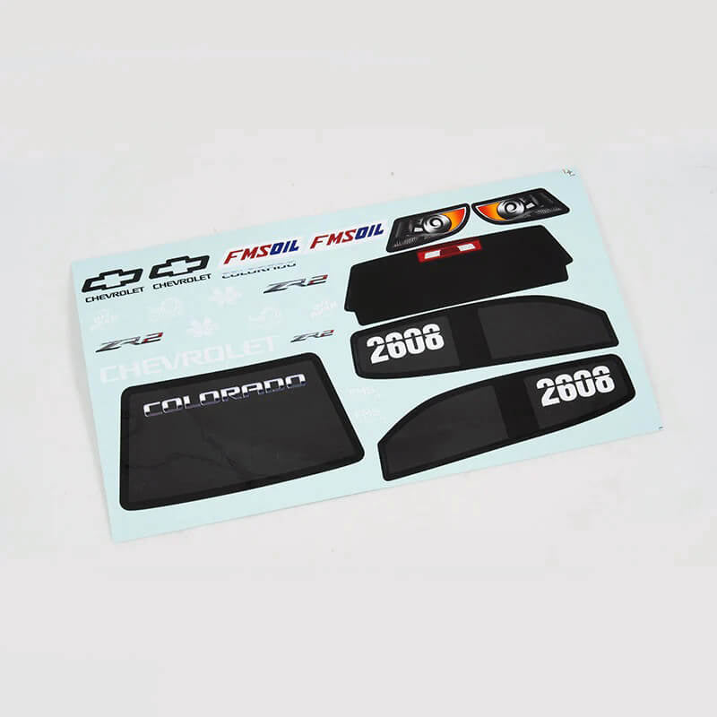 FMS FMT10 11021RS DECAL SHEET (RED/BLACK)