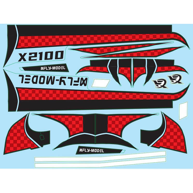 XFLY X2100 DECAL SHEET