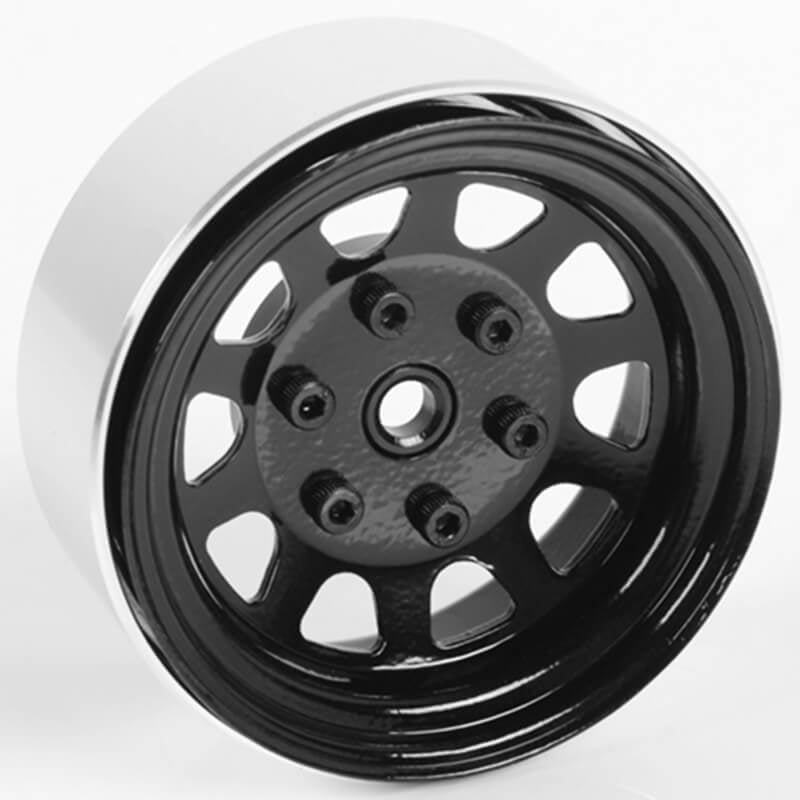 RC4WD STAMPED STEEL 1.7" BEADLOCK WAGON WHEELS (BLACK)